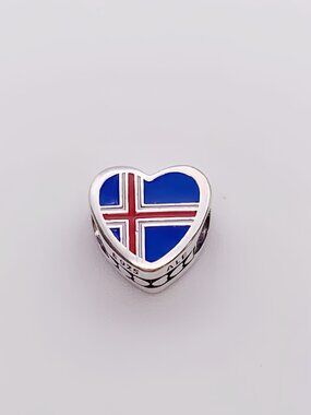 Pandora Iceland Flag Charm